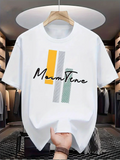 Men's T-Shirt Mom Time Bold Yellow Green Patterned Bars Shirt