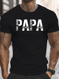 Men's T-Shirt The Man The Myth The Legend The Hero Papa Bold White Text T Shirt