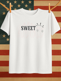 Men's T-Shirt Sweet Hand Drawn Sunburst Lines With Minimal Star Accents
