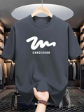 Men's T-Shirt White Scribble Design With Simple Clean Lettering T Shirt