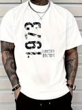 Men's T-Shirt Grunge Numbers With Urban Graffiti Effect Limited Edition Shirt