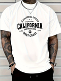 Men's T-Shirt West Coast Urban Typography Inspired Classic California Tee