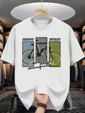 Men's T-Shirt Enjoy Every Moment With Modern Urban Graphic Bicycle