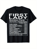 Men's T-Shirt First Lady Nutrition Facts Hard Work Skill Dedication Commitment T Shirt