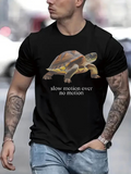 Men's T-Shirt Slow Motion Over No Motion Surrounded By Soft Shadows Tortoise