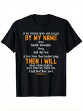 Men's T-Shirt If My People By My Name Will Pray And Seek My Face T Shirt