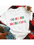 Men's T-Shirt Ho Ho Ho Colorful Playful Letters Statement Tee