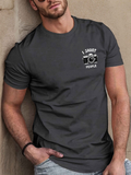Men's T-Shirt I Shoot People Minimalist White Camera With Humorous Text Graphic Camera