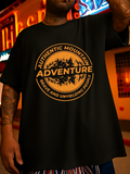 Men's T-Shirt Authentic Mountain Brave And Unyielding Forest Adventure