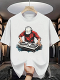 Men's T-Shirt Urban Beats Music Scene With DJ Mixing At Sound Table