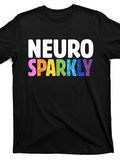 Men's T-Shirt Neuro Sparkly Bold Rainbow Glitter Text Design T Shirt