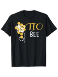 Men's T-Shirt Tio Bee With Honeycomb Pattern Flying Cartoon Bee