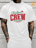 Men's T-Shirt Christmas Crew Making Memories Together Under Festive Santa Hat Shirt