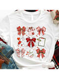 Men's T-Shirt Christmas Ribbons And Medical Supplies With Holiday Red Bows