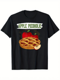Men's T-Shirt Apple Pieoholic Fresh Apples With Golden Brown Baked Crust Pie