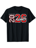 Men's T-Shirt Class Of 2026 Retro Varsity Print With Senior Lettering