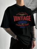 Men's T-Shirt Vintage College Bold Letters League Legendary Times T Shirt