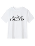 Men's T-Shirt Not Perfect Just Forgiven With Small Spiritual Cross Graphic T Shirt