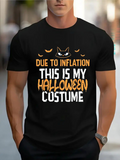Men's T-Shirt Due To Inflation This Is My Orange Halloween Costume Cat