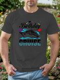 Men's T-Shirt My Birthday Cruise With Colorful Balloons Sailing Ship