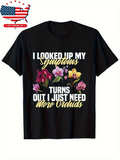 Men's T-Shirt I Looked Up My Symptoms With Pink And Yellow Orchids Flower