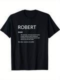 Men's T-Shirt Robert Awesome Kind Motivated Person Black T Shirt