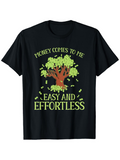 Men's T-Shirt Money Comes To Me Easy And Effortless With Sprouting Dollar Bills Money Tree