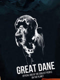 Men's T-Shirt Great Dane Majestic Black And White Portrait With Bold Statement And Graphic Dog