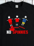 Men's T-Shirt No Spinnies Table Soccer Players In Colorful Uniforms