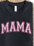Men's T-Shirt Bold Pink Letters On Classic Black Cotton T Shirt