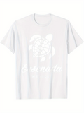 Men's T-Shirt Esensata Gentle Ocean Waves With Dreamy Turtle Print