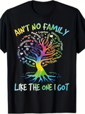 Men's T-Shirt Aint No Family Like The One I Got Colorful Gradient Tree With Words Of Love