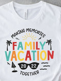 Men's T-Shirt Making Memories Family Vacation Together Relaxing On Sunny Beach Vacation
