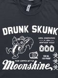 Men's T-Shirt Drunk Skunk Dancing Beside Moonshine Bottle With Poison Markings Skunk