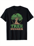 Men's T-Shirt Tree Hugger Lush Green Foliage With Sprawling Trunk On Classic Ancient Tree