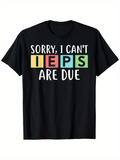 Men's T-Shirt Sorry I Cant Color Blocks With White Bold Lettered Ieps