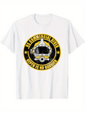 Men's T-Shirt US Commercial Diver Bold Text Surrounded By Stars And Diving Helmet