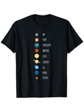 Men's T-Shirt Planets Aligned With Educational NASA Inspired Solar System