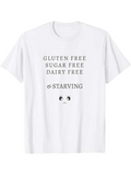 Men's T-Shirt Gluten Free Sugar Free Dairy Free And Starving Cute Cartoon Eyes T Shirt