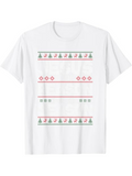 Men's T-Shirt Geometric Diamonds And Christmas Trees Patterned Festive Holiday T Shirt