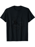 Men's T-Shirt Abstract Pattern With Subtle Geometric Shapes On Centerpiece T Shirt