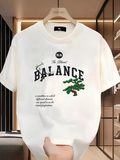 Men's T-Shirt Balance With Intricate Branches And Green Bonsai Tree