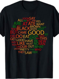 Men's T-Shirt Colorful Motivational Words Cluster Shaped Like A Heart T Shirt