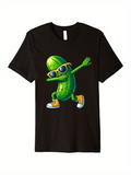 Men's T-Shirt Cool Sunglasses Dabbing In Sneakers Pickle