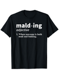 Men's T-Shirt Malding Adjective Definition Parody Design Shirt