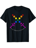 Men's T-Shirt My Weapons Of Choice Dazzling Crystals With Colorful Swords Under Sparkling Gems