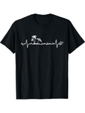 Men's T-Shirt Wave Pulse With Palm Trees And Beach Relaxation Scene