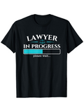 Men's T-Shirt Lawyer In Progress Loading Bar With Scales Justice Symbol T Shirt