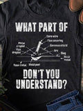 Men's T-Shirt What Part Of Dont You Understand Labeled Welding Diagram With Technical Labels On Black T Shirt