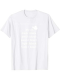 Men's T-Shirt Hen Peck Cluck Quack Oink Moo Baa Neigh Animal Sound White T Shirt